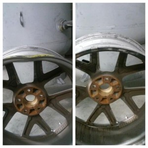 Alloy wheel straightening 