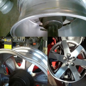 Alloy wheel dent repair  